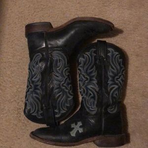 Tony Lama cross inlays